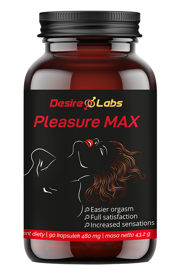 LIBIDO. Desire Labs Pleasure Max™ 90 kapsułek na zwiekszenie libido u kobiet. Uwrażliwienie miejsc intymnych.