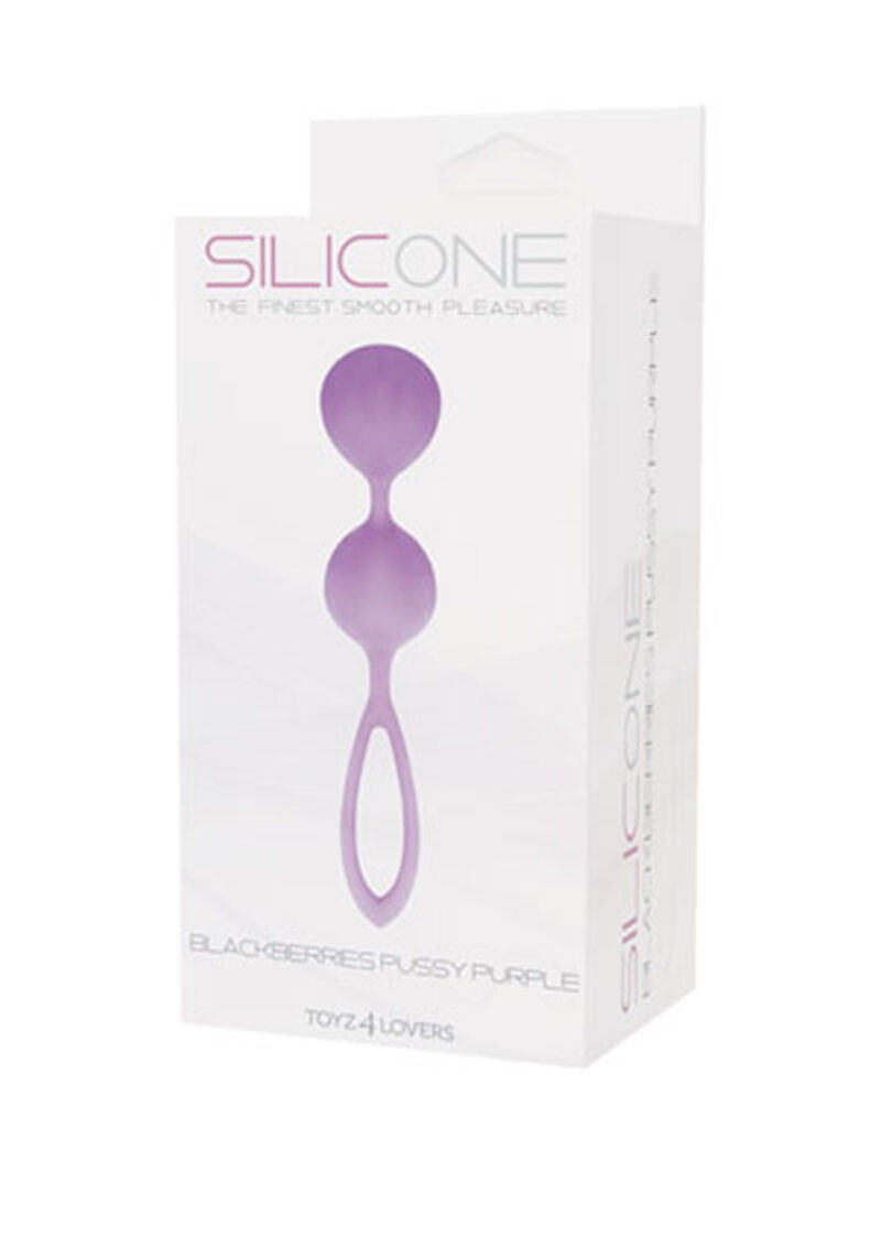 Kulki gejszy zdrowe mięśnie kegla PALLINE BLACKBERRIES PUSSY SILICONE PURPLE