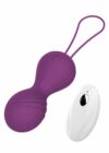Kulki gejszy zdrowe mięśnie kegla Vibrating Silicone Kegel Balls USB 10 Function / Remote control -Purple