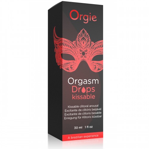 Kropla orgazmowe do łechtaczki ORGASM DROPS KISSABLE 30 ml Orgie żel  na super mocny orgazm