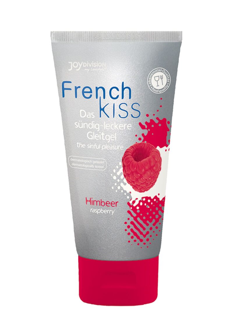 Żel nawilżającydo seksu oralnego malinowy Frenchkiss Raspberry" 75 ml JoyDivision żel Na bazie wody na super mocny orgazm