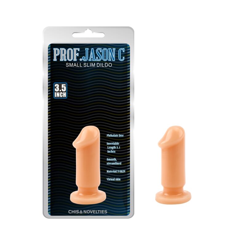 Dildo analne penis z przyssawką - Prof.Jason C Small Slim Dildo zabawka do penetracji analnej