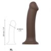 SEMI-REALISTIC DUAL DENSITY BENDABLE DILDO CHOCOLATE XL - Dildo analne penis - sexyone.pl sex zabawki i bielizna na każdą fantazję