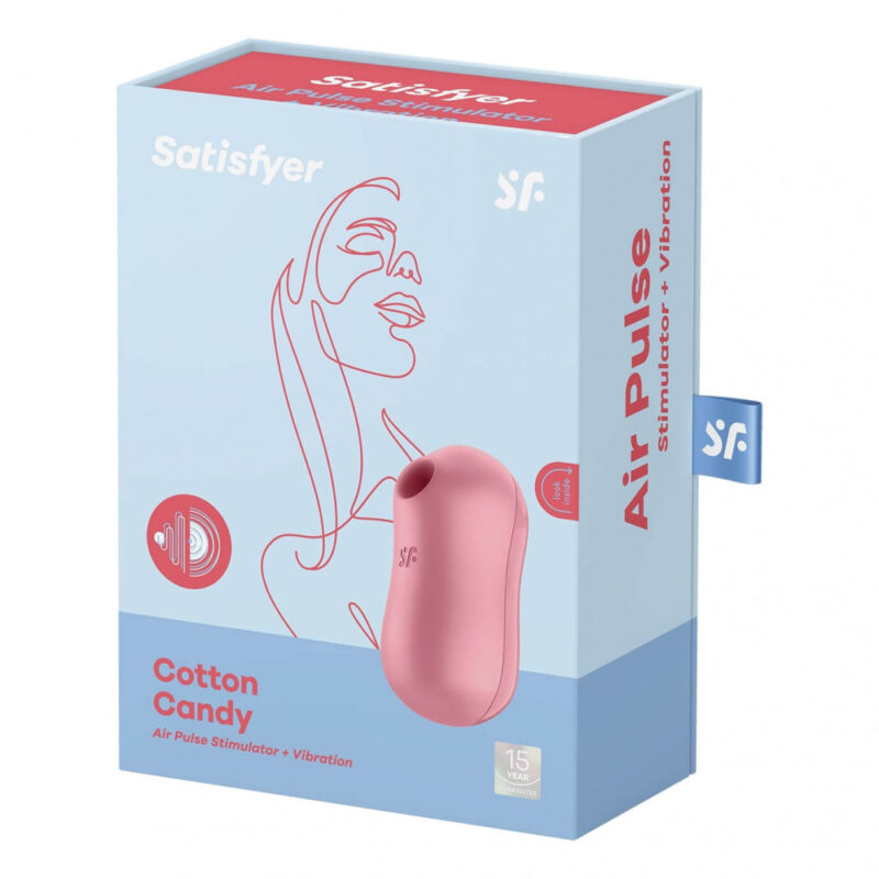 Satisfyer Cotton Candy (Light Red) - Powietrzny stymulator łechtaczki - Sex shop sexyOne - zabawki do seksu i bielizna erotyczna na każdą fantazję