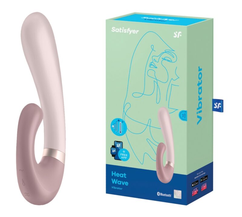 Satisfyer Heat Wave Connect App (Mauve) Wibrator punktu G sterowany aplikacją beżowy