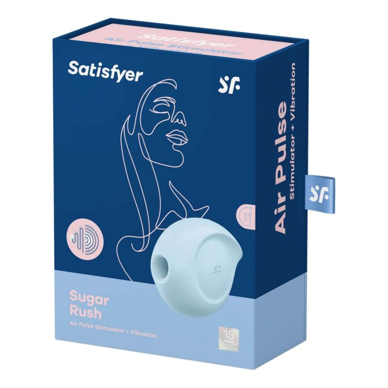 Satisfyer Sugar Rush (Blue) - Pulsacyjny ciśnieniowy stymulator łechtaczki z wibracjami - obrazek 4