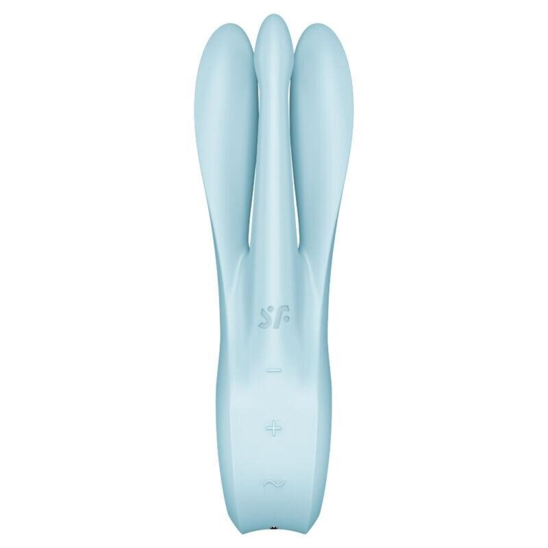 Satisfyer Threesome 1 light blue - Stymulator wibracyjny łechtaczki i warg sromowych - obrazek 2