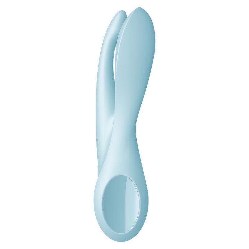 Satisfyer Threesome 1 light blue - Stymulator wibracyjny łechtaczki i warg sromowych - obrazek 3