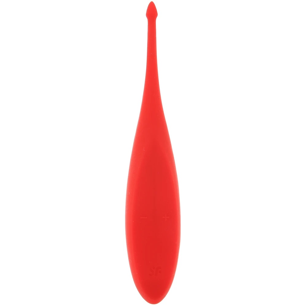 Satisfyer Twirling Fun Trip Vibrator (Poppy Red) Mocny wibrator punktowy łechtaczki i sutków czerwony