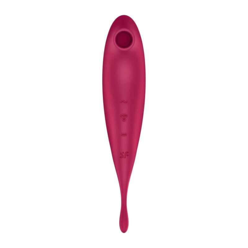 Satisfyer Twirling Pro Connect App dark red - Wibrator punktu G sterowany aplikacją - Sex shop sexyOne - zabawki do seksu i bielizna erotyczna na każdą fantazję