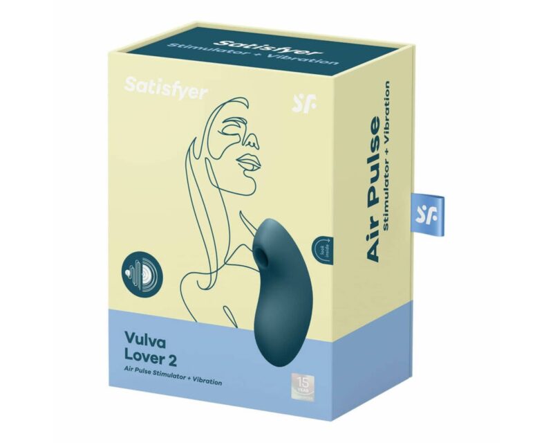 Satisfyer Vulva Lover 2 blue Pulsacyjny powietrzny stymulator łechtaczki z wibracjami niebieski