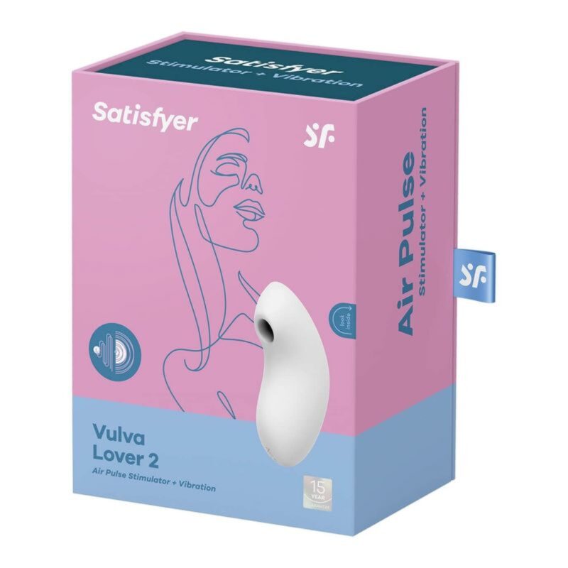 Satisfyer Vulva Lover 2 white Pulsacyjny powietrzny stymulator łechtaczki z wibracjami biały