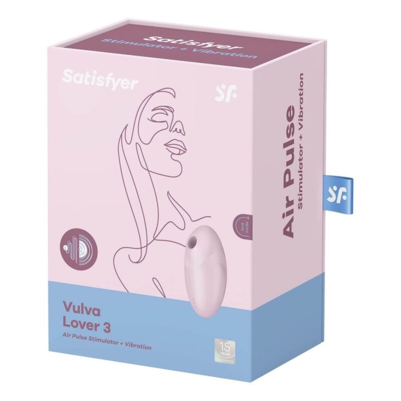 Satisfyer Vulva Lover 3 pink Pulsacyjny ciśnieniowy stymulator łechtaczki z wibracjami różowy