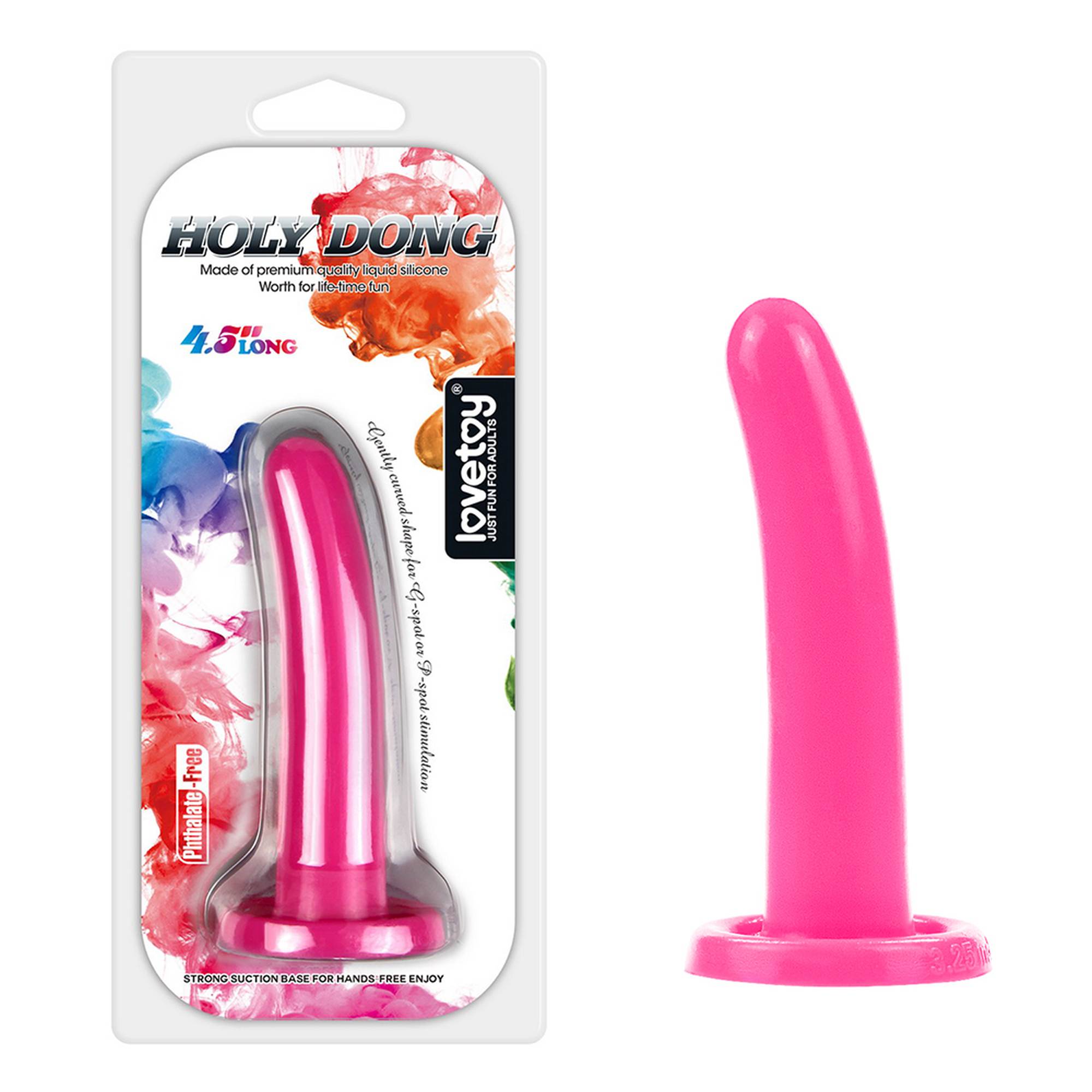 Silicone Holy Dong Small Pink - Dildo analne z przyssawką strap-on zabawka do penetracji analnej