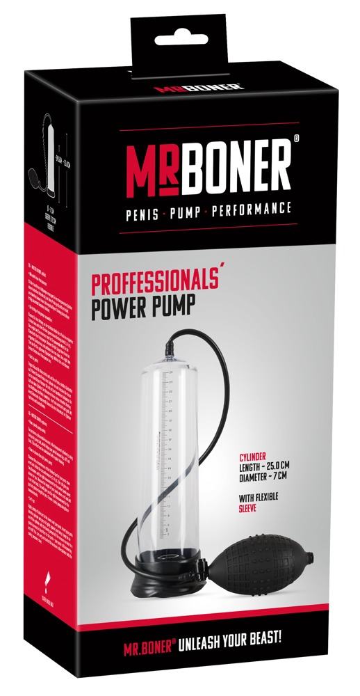 Pompka do powiększania penisa MB Professionals Power Pump Mister Boner