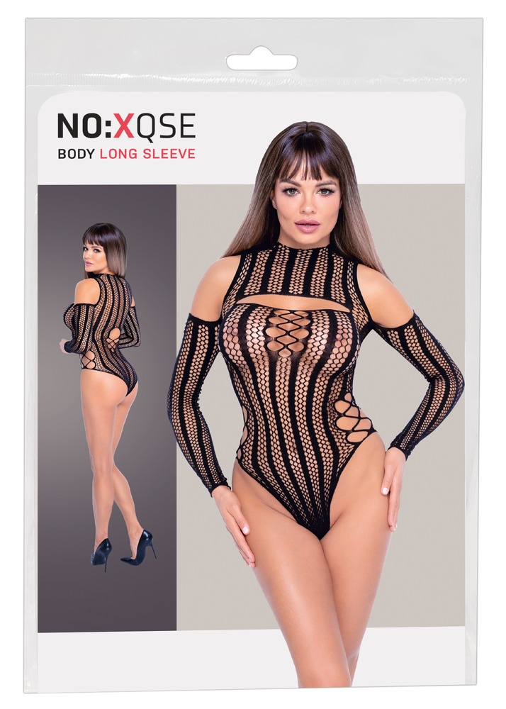 Otwarte body do seksu Body Long Sleeves S-L NO:XQSE