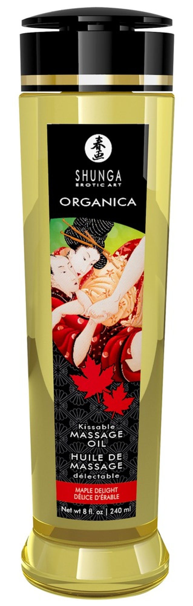Shunga Massage Oil Organica MAPLE DELIGHT zrobi nastrój w sypialni