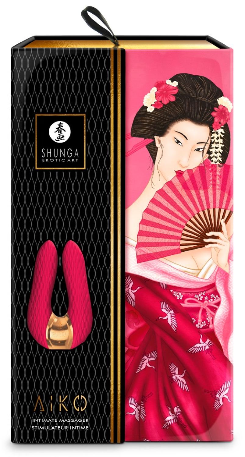 Shunga AIKO Intimate Massager Raspberry podnieca