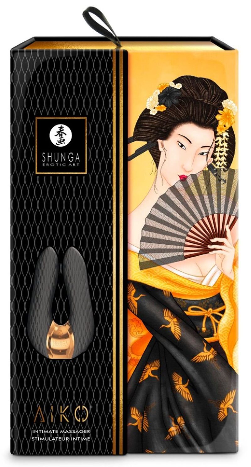 Shunga AIKO Intimate Massager Black podnieca