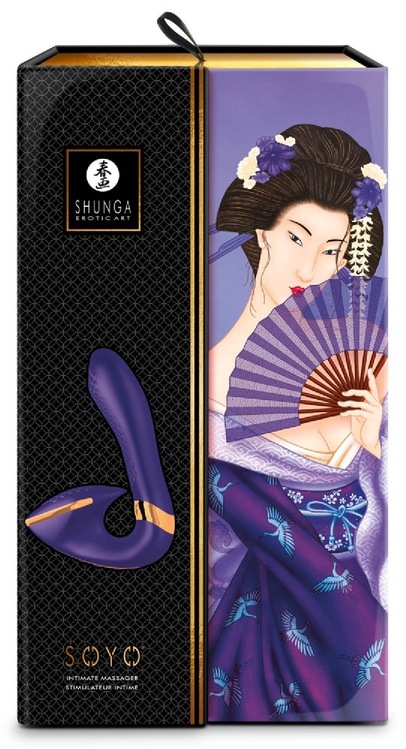 Shunga SOYO Intimate Massager Purple Luksusowa seria do gry wstępnej dla par