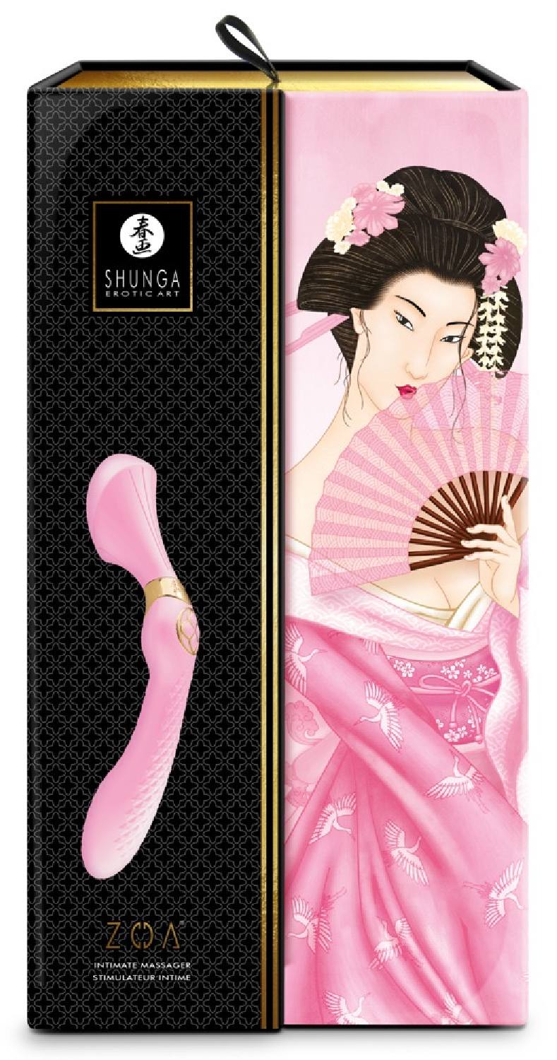 Shunga ZOA Intimate Massager Light Pink Luksusowa seria do gry wstępnej dla par