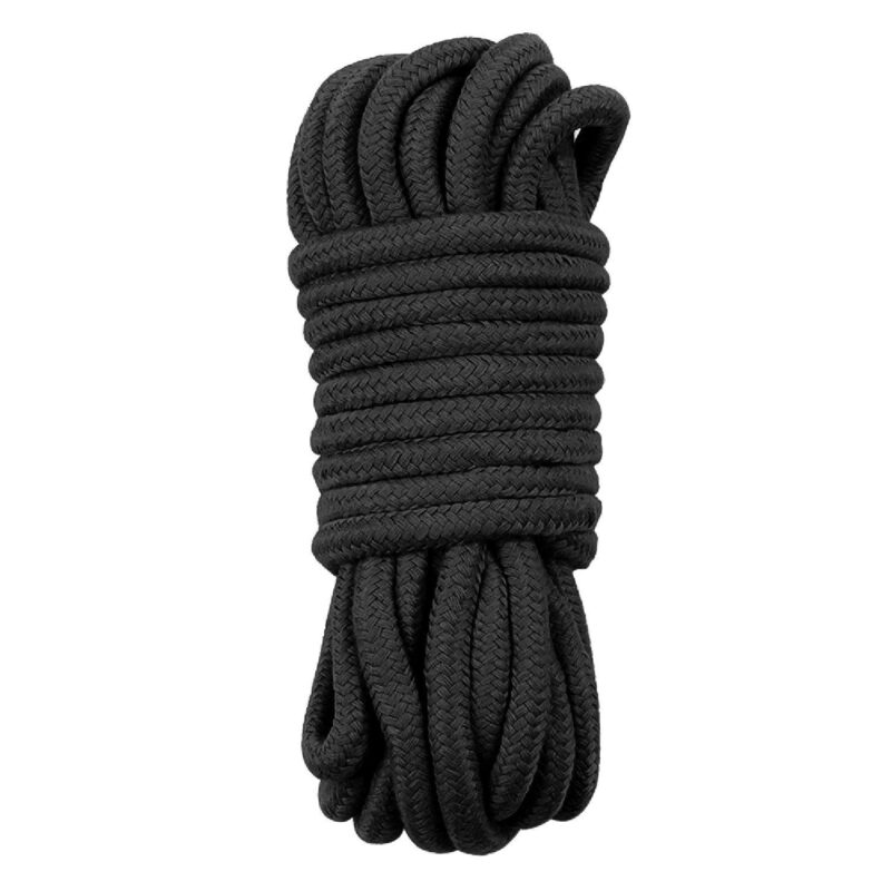 Lovetoy 10 meters Fetish Bondage Rope Black BDSM Wiązania - Kagańce zabawka do zabaw erotycznych