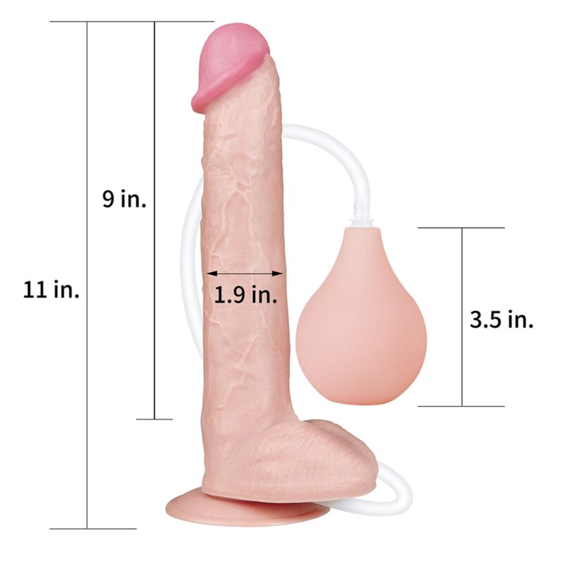 Lovetoy 11'' Squirt Extreme Dildo Dildo Realistyczne zabawka do zabaw erotycznych