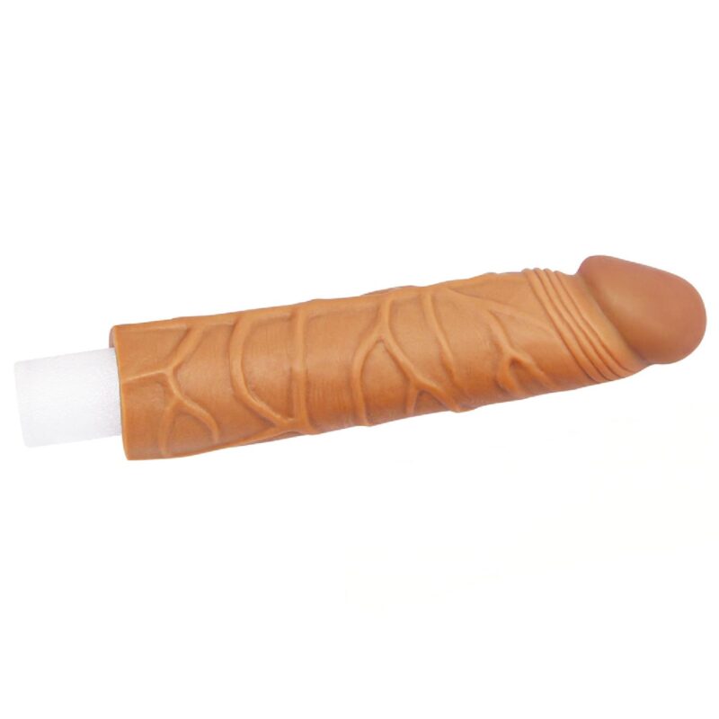 Lovetoy Add 1"" Pleasure X Tender Penis Sleeve Brown Nakładki Przedłużki zabawka do zabaw erotycznych