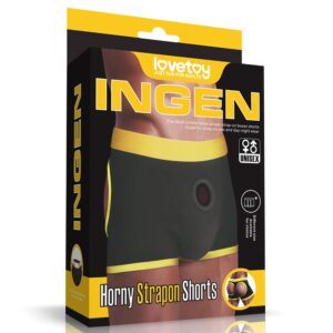 Lovetoy Horny Strapon Shorts (28 - 32 inch waist) Strap On Mocowanie Strap-on zabawka do zabaw erotycznych