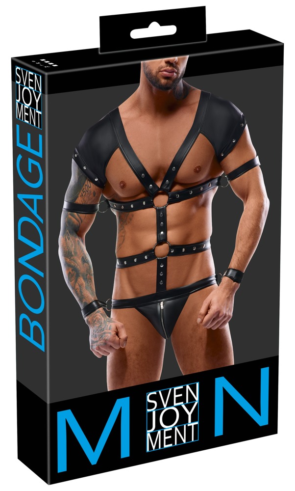 Męska bielizna podkreślająca penisa Men's Harness Body XL Svenjoyment Bondage